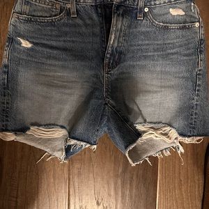 Madewell Jean shorts worn 3x
